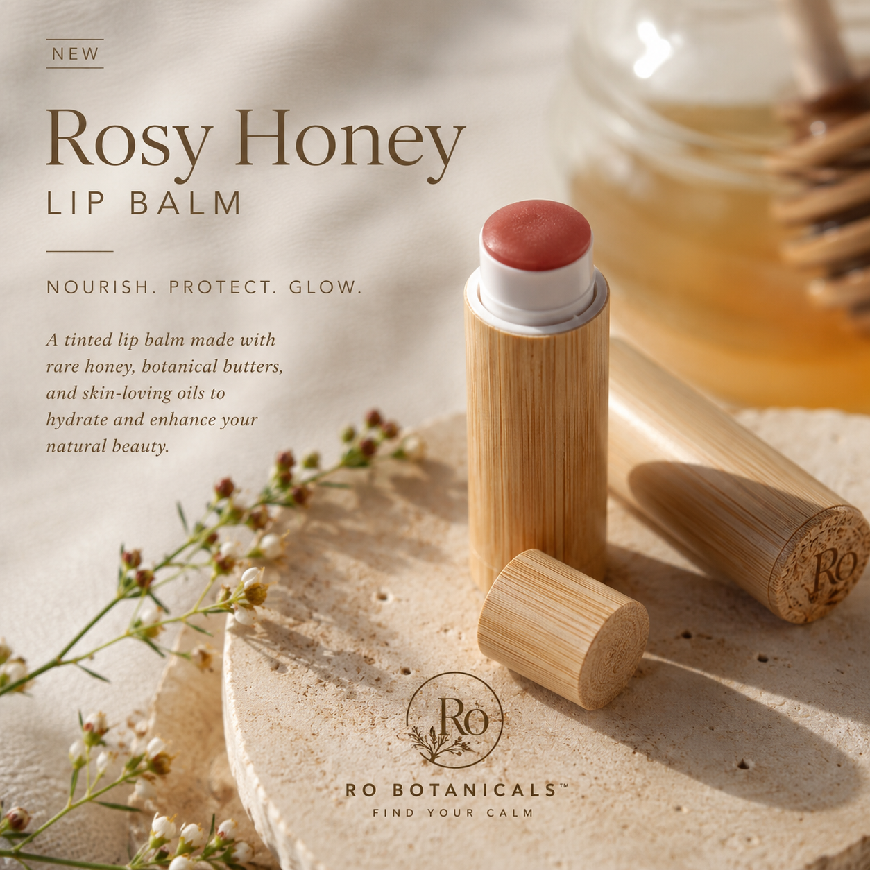 Rosy Honey Lip Balm